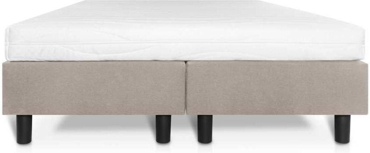 Boxspring Student Basic Beige - 140x200 cm - Comfort Foam Matras