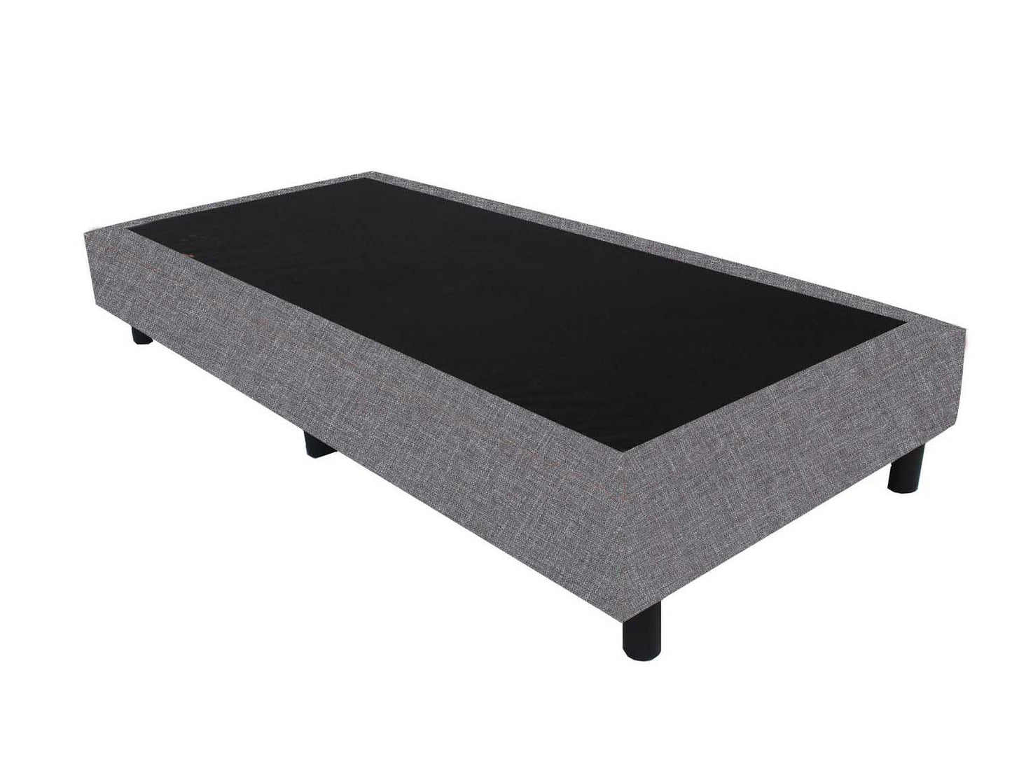 Boxspring 100x200 Linnenlook Grijs