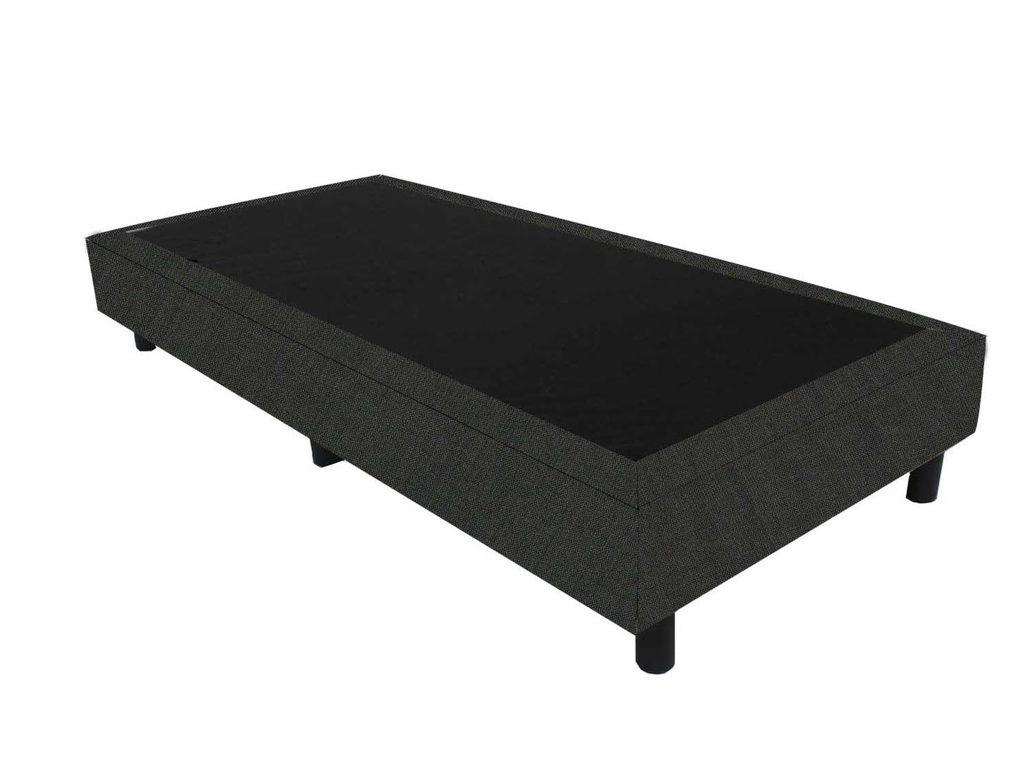 Boxspring 100x210 Linnenlook Zwart