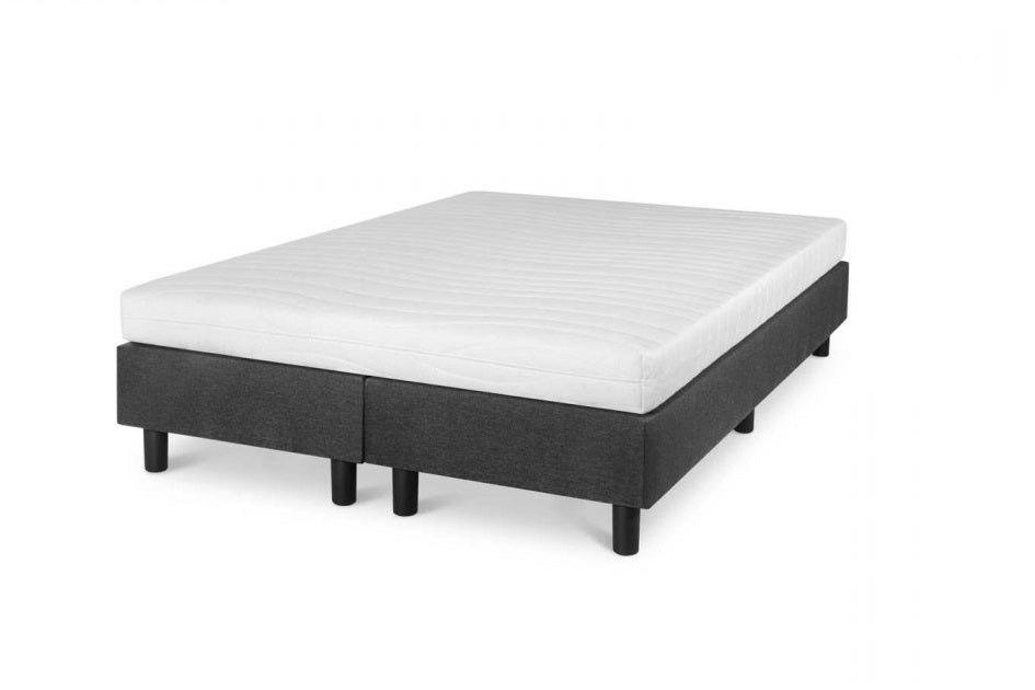 Boxspring Student Basic Antraciet - 180x210 cm - Comfort Foam Matras