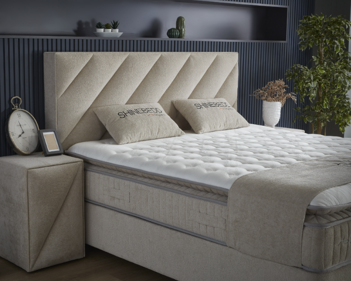 Opberg Boxspring Shinebedd - Beige