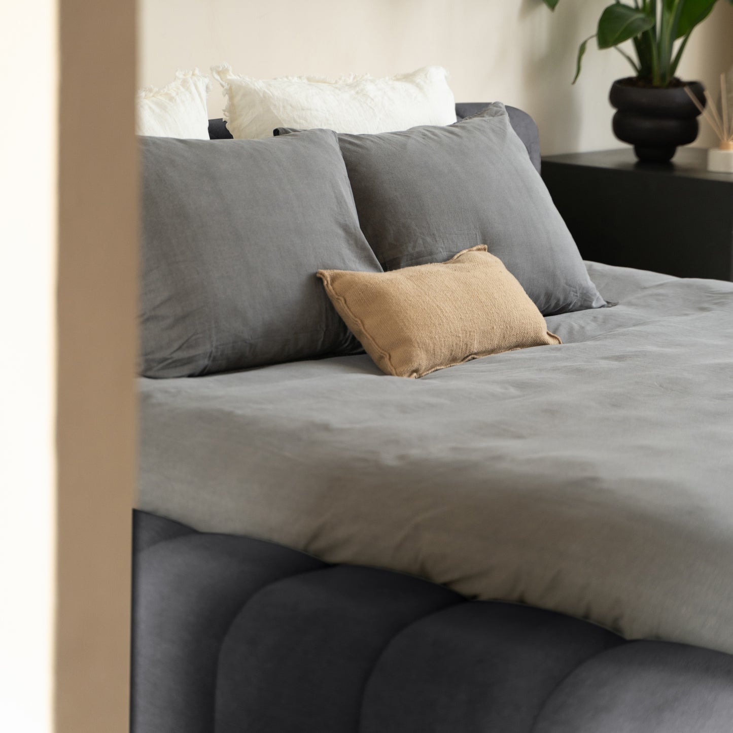 Adore Designbed Antraciet - Hybrid Pocket Matras